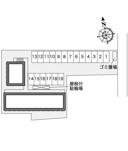 ★手数料０円★木津川市木津清水　月極駐車場（LP）